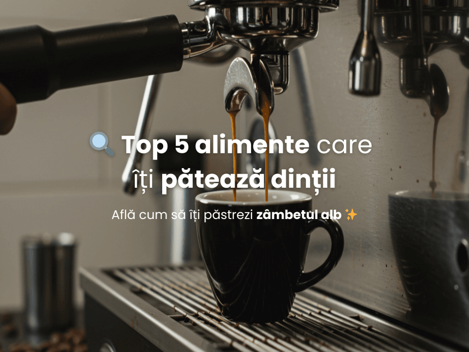 Cinci alimente care îți pătează dinții și cum să previi petele